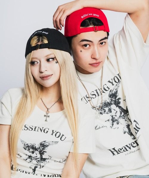 INTER FACTORY(インターファクトリー)の「Killin' me good - ロゴ刺繍キャップ made in INTER FACTORY【ユニセックス】(キャップ・レディース・ブラック/レッド・FREE)」の5枚目の写真