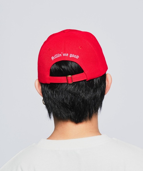 INTER FACTORY(インターファクトリー)の「Killin' me good - ロゴ刺繍キャップ made in INTER FACTORY【ユニセックス】(キャップ・レディース・ブラック/レッド・FREE)」の13枚目の写真