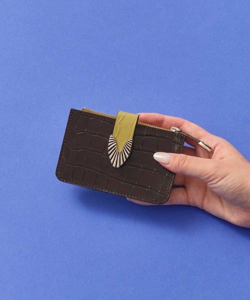 [TOGA TOO] レザーウォレット スタッズ スモール TOGA TOO/トーガトゥ】Leather wallet studs small/レザー