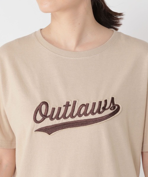 studio CLIP(スタディオクリップ)の「ワッペンロゴ刺繍Tシャツ(Tシャツ/カットソー・レディース・カーキ/ベージュ/ネイビー・FREE)」の10枚目の写真