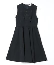 RED VALENTINO ネイビー ノースリーブワンピース RED VALENTINO ネイビー ノースリーブワンピース