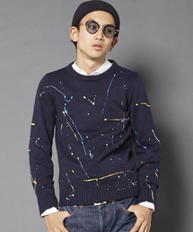 MYE-DO' | ドリッピング クルー ニット セーター(ニット/セーター)