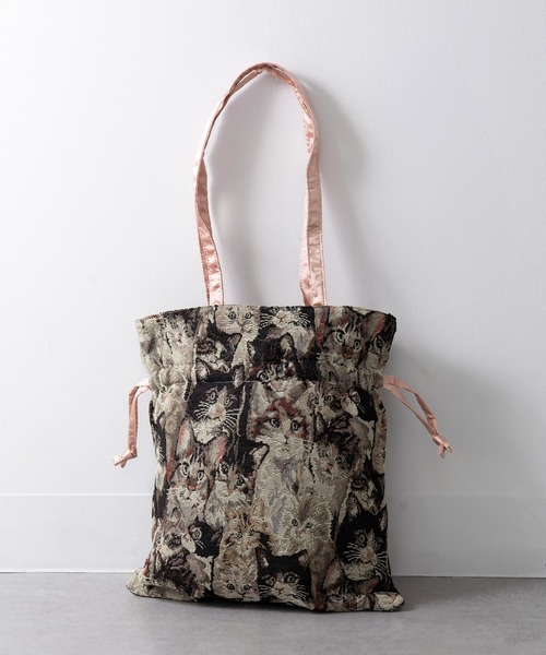 セール】【Casselini】ジャガード巾着トート 252-110502（トートバッグ