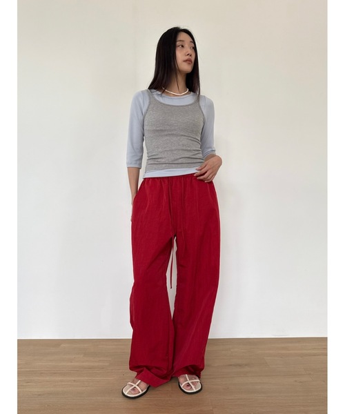 Didot.showroom（ディドット ショールーム）の「【DIDOT.】リンガーハーフTEE（Tシャツ/カットソー・レディース・アイボリー/ブラック/スカイブルー/ペールイエロー/グレー・FREE）」の20枚目の写真