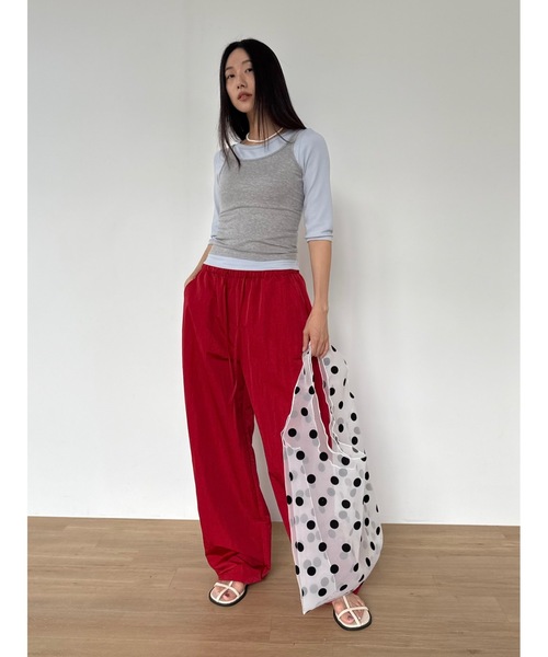 Didot.showroom（ディドット ショールーム）の「【DIDOT.】リンガーハーフTEE（Tシャツ/カットソー・レディース・アイボリー/ブラック/スカイブルー/ペールイエロー/グレー・FREE）」の21枚目の写真