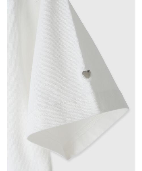 EIMY ISTOIRE（エイミーイストワール）の「merci ロゴTシャツ（Tシャツ/カットソー・レディース・チャコールグレー/ホワイト/ピンク/ラベンダー・F）」の19枚目の写真