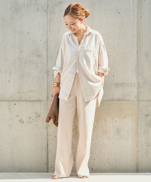 【FRANK&EILEEN】SHIRLEY ITALIAN COTTONシャツ Shirley, Oversized Button-Up Shirt, White | Frank & Eileen