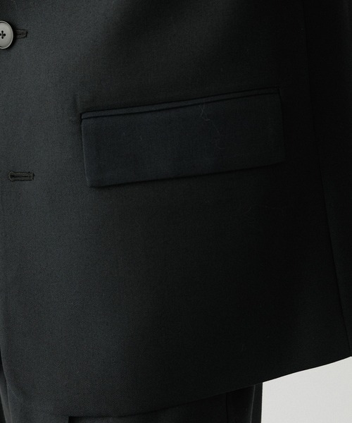 ADAM ET ROPE'(アダムエロペ)の「ハードクロス ノーカラージャケット / セットアップ対応(ノーカラージャケット・メンズ・ブラック/ブラウン系その他・M/L)」の19枚目の写真