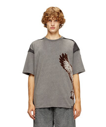 DIESEL グレー ピチt Amazon | [ディーゼル] メンズ Tシャツ T-BUXT-N4 A133950AMDA