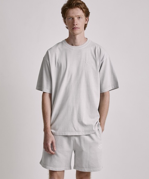 Saturdays NYC(サタデーズ ニューヨークシティ )の「Pigment Dyed Back Printed SS T-Shirt(Tシャツ/カットソー・メンズ・キナリ/チャコールグレー/ネイビー・L/M/XL/S)」の15枚目の写真