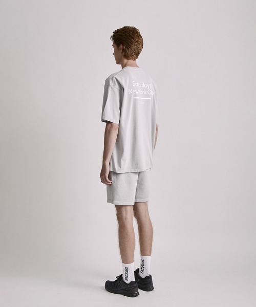 Saturdays NYC(サタデーズ ニューヨークシティ )の「Pigment Dyed Back Printed SS T-Shirt(Tシャツ/カットソー・メンズ・キナリ/チャコールグレー/ネイビー・L/M/XL/S)」の20枚目の写真
