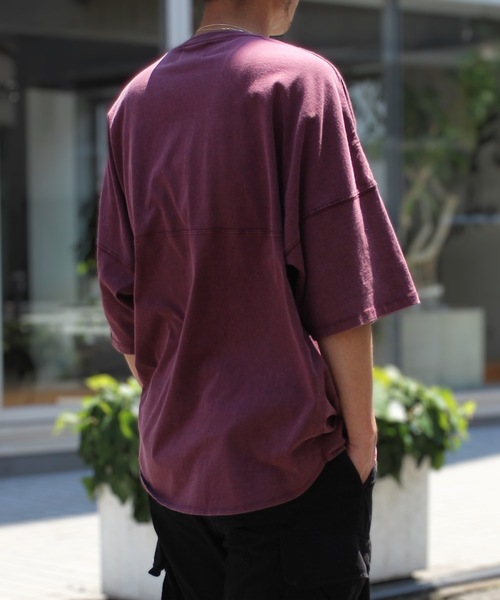 Lee(リー)の「LEE / ROUND HEM S/S TEE / LT3148(Tシャツ/カットソー・レディース・チャコールグレー/ワイン・X-LARGE)」の6枚目の写真
