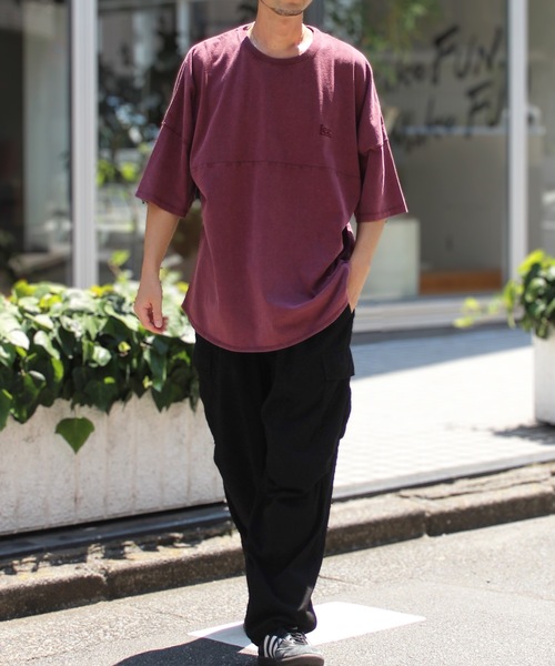 Lee(リー)の「LEE / ROUND HEM S/S TEE / LT3148(Tシャツ/カットソー・レディース・チャコールグレー/ワイン・X-LARGE)」の12枚目の写真