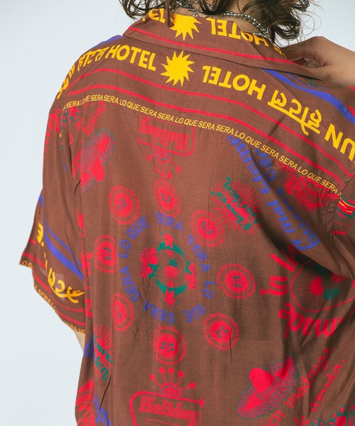 HLAADA(フラーダ)の「(HLAADA for ROSEBUD)SUN HOTEL PRINT SHIRTS(シャツ/ブラウス・レディース・ベージュ/ブラウン・ONE SIZE)」の4枚目の写真