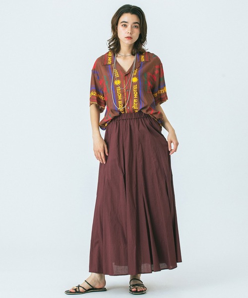 HLAADA(フラーダ)の「(HLAADA for ROSEBUD)SUN HOTEL PRINT SHIRTS(シャツ/ブラウス・レディース・ベージュ/ブラウン・ONE SIZE)」の8枚目の写真