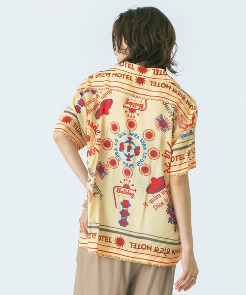 HLAADA(フラーダ)の「(HLAADA for ROSEBUD)SUN HOTEL PRINT SHIRTS(シャツ/ブラウス・レディース・ベージュ/ブラウン・ONE SIZE)」の10枚目の写真