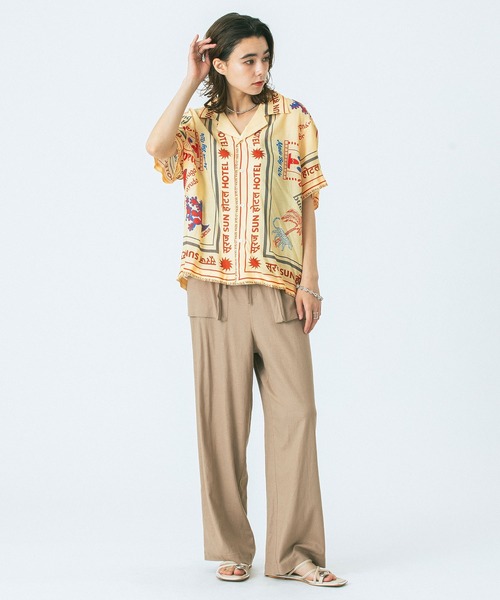 HLAADA(フラーダ)の「(HLAADA for ROSEBUD)SUN HOTEL PRINT SHIRTS(シャツ/ブラウス・レディース・ベージュ/ブラウン・ONE SIZE)」の13枚目の写真