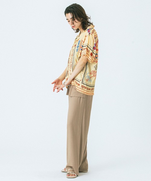 HLAADA(フラーダ)の「(HLAADA for ROSEBUD)SUN HOTEL PRINT SHIRTS(シャツ/ブラウス・レディース・ベージュ/ブラウン・ONE SIZE)」の15枚目の写真