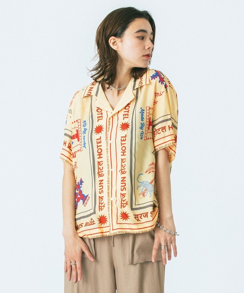 HLAADA(フラーダ)の「(HLAADA for ROSEBUD)SUN HOTEL PRINT SHIRTS(シャツ/ブラウス・レディース・ベージュ/ブラウン・ONE SIZE)」の21枚目の写真