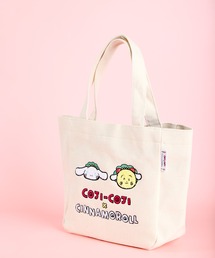 sanrio（サンリオ）の「【COJI-COJI/コジコジ】コジコジ×Sanrio サガラ刺繍アップリケバッグ　HNI（トートバッグ）」