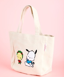 sanrio（サンリオ）の「【COJI-COJI/コジコジ】コジコジ×Sanrio サガラ刺繍アップリケバッグ　HNI（トートバッグ）」