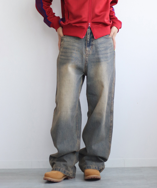 セール】ヴィンテージウォッシュ バギージーンズ / Vintage Wash Baggy