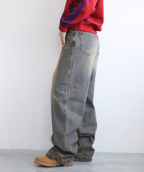セール】ヴィンテージウォッシュ バギージーンズ / Vintage Wash Baggy