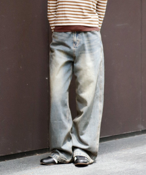 セール】ヴィンテージウォッシュ バギージーンズ / Vintage Wash Baggy