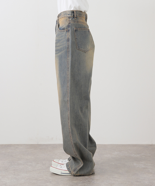 セール】ヴィンテージウォッシュ バギージーンズ / Vintage Wash Baggy