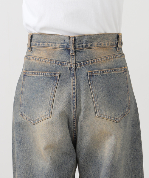 セール】ヴィンテージウォッシュ バギージーンズ / Vintage Wash Baggy