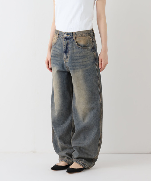 セール】ヴィンテージウォッシュ バギージーンズ / Vintage Wash Baggy
