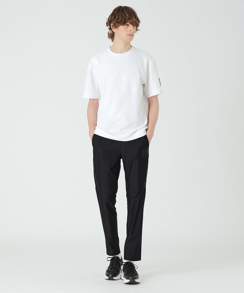 BLACK LABEL CRESTBRIDGE(ブラックレーベル・クレストブリッジ)の「【BLACK lab.×Admiral】ビッグエンボスロゴTシャツ(Tシャツ/カットソー・メンズ・レッド系その他/オフホワイト/ブラック・L/M/XL)」の4枚目の写真