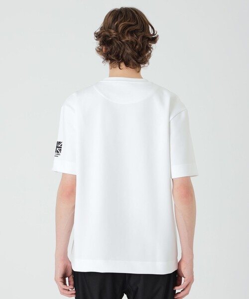 BLACK LABEL CRESTBRIDGE(ブラックレーベル・クレストブリッジ)の「【BLACK lab.×Admiral】ビッグエンボスロゴTシャツ(Tシャツ/カットソー・メンズ・レッド系その他/オフホワイト/ブラック・L/M/XL)」の6枚目の写真