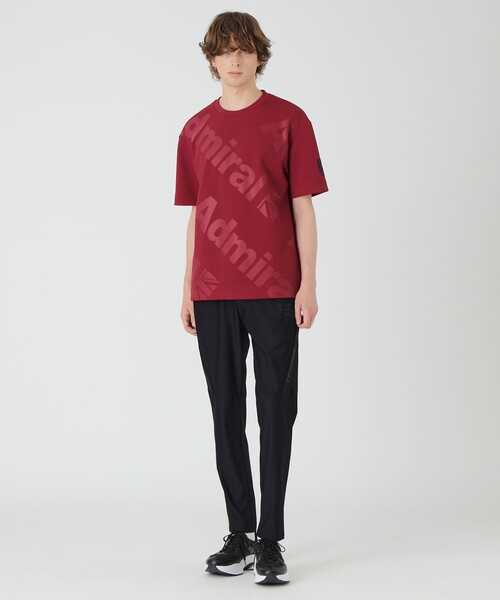 BLACK LABEL CRESTBRIDGE(ブラックレーベル・クレストブリッジ)の「【BLACK lab.×Admiral】ビッグエンボスロゴTシャツ(Tシャツ/カットソー・メンズ・レッド系その他/オフホワイト/ブラック・L/M/XL)」の14枚目の写真