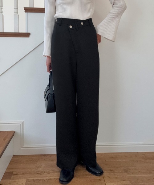 LAUIR（ラウアー）の「ウエストラップスラックス[高身長サイズMT有り]（スラックス・レディース・チャコール/モカ/ブラック・LARGE/MEDIUM/MT）」の16枚目の写真