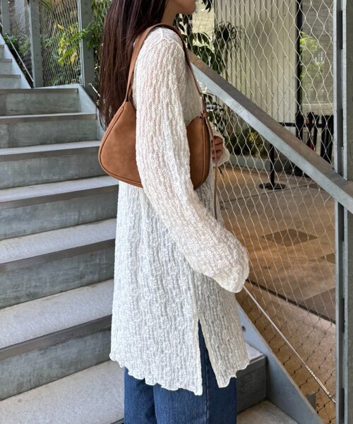 CIAOPANIC TYPY(チャオパニックティピー)の「シアーレースチュニックワンピース(ワンピース・レディース・ブラック/オフホワイト/アイボリー・ONE SIZE)」の6枚目の写真