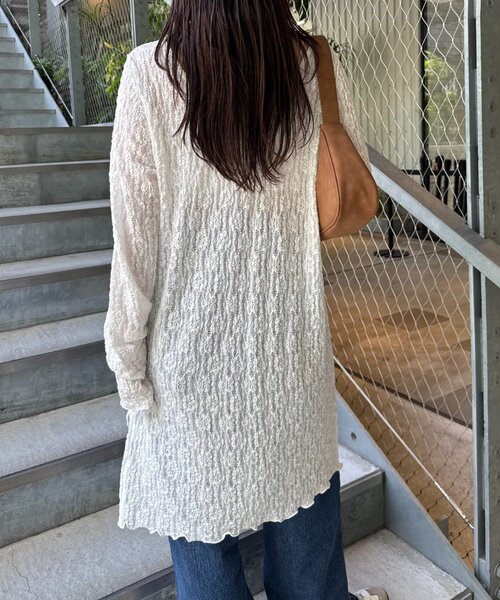 CIAOPANIC TYPY(チャオパニックティピー)の「シアーレースチュニックワンピース(ワンピース・レディース・ブラック/オフホワイト/アイボリー・ONE SIZE)」の7枚目の写真