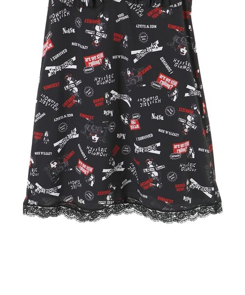 ★新品タグ付★ヒステリックグラマー♥️TRIANGLE WOMAN ワンピース ROCK HAPPENING柄 ワンピース|HYSTERIC GLAMOUR WOMEN