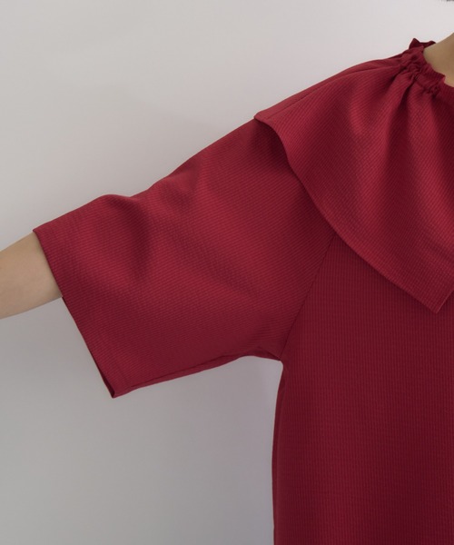 KATHARINE ROSS(キャサリンロス)の「【PILLINI/ピリーニ】【洗濯機洗い可】ビッグカラーブラウス(シャツ/ブラウス・レディース・ブラック/ホワイト/レッド・MEDIUM)」の15枚目の写真