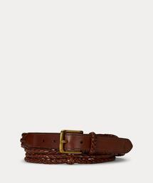 POLO RALPH LAUREN（ポロ ラルフ ローレン）の「トリプルストラップ ブレーデッド レザー ベルト（ベルト・メンズ）」