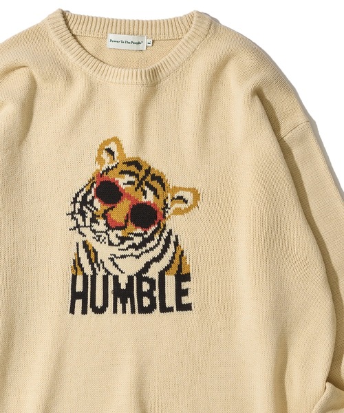 POWER TO THE PEOPLEネイティブ柄ニットセーターL正規パワートゥーザピープルNATIVE RAGペンドルトン柄チマヨインディアン