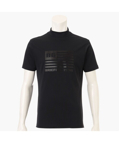 ⓂBRIEFING GOLFブリーフィングゴルフBGフラッグハイネック セール】【BRIEFING GOLF／ブリーフィングゴルフ】MEN'S BG FLAG