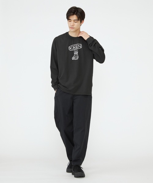 KEEN(キーン)の「Us4 HARVEST LOGO LS TEE / アスフォー ハーベスト ロゴ ロングスリーブ ティー(Tシャツ/カットソー・レディース・ブラック・XL/L/M/S)」の4枚目の写真
