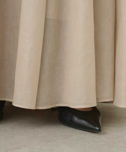 GALLARDAGALANTE（ガリャルダガランテ）の「シアープリーツスカート（スカート・レディース・ブラック/ベージュ・0/1）」の22枚目の写真