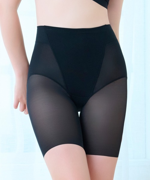 BRADELIS NEWYORK(ブラデリスニューヨーク)の「綿混楽々dailyシェイプパンツ25 ブラデリス 補正下着 補整(ショーツ・レディース・ブラック/グレイッシュベージュ・3L/LL/L/M/S/4L/5L)」の1枚目の写真