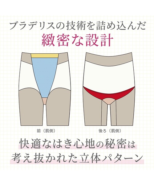 BRADELIS NEWYORK(ブラデリスニューヨーク)の「綿混楽々dailyシェイプパンツ25 ブラデリス 補正下着 補整(ショーツ・レディース・ブラック/グレイッシュベージュ・3L/LL/L/M/S/4L/5L)」の20枚目の写真