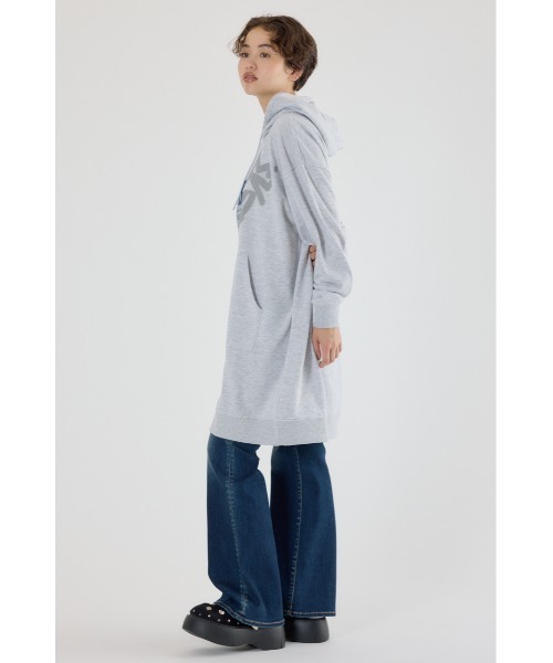 RODEO CROWNS WIDE BOWL（ロデオクラウンズワイドボウル）の「シャドーロゴパーカーワンピース（ワンピース・レディース・パープル/チャコールグレー/グレー×ホワイト・FREE）」の20枚目の写真