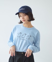 bulle de savon | 《early spring》ペンギン刺繍 Tシャツ(Tシャツ/カットソー)