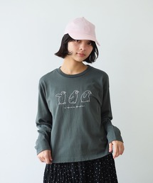 bulle de savon（ビュルデサボン）の「ペンギン刺繍 Tシャツ（Tシャツ/カットソー）」
