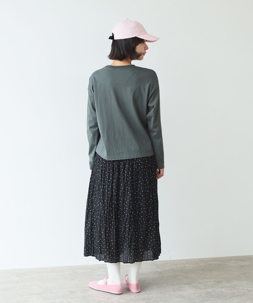 bulle de savon（ビュルデサボン）の「《early spring》ペンギン刺繍 Tシャツ（Tシャツ/カットソー・レディース・ホワイト/チャコールグレー/サックスブルー・FREE）」の20枚目の写真